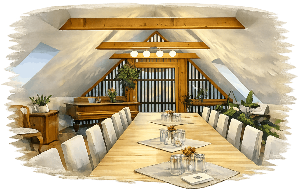 Meetingraum im Dachgeschoss