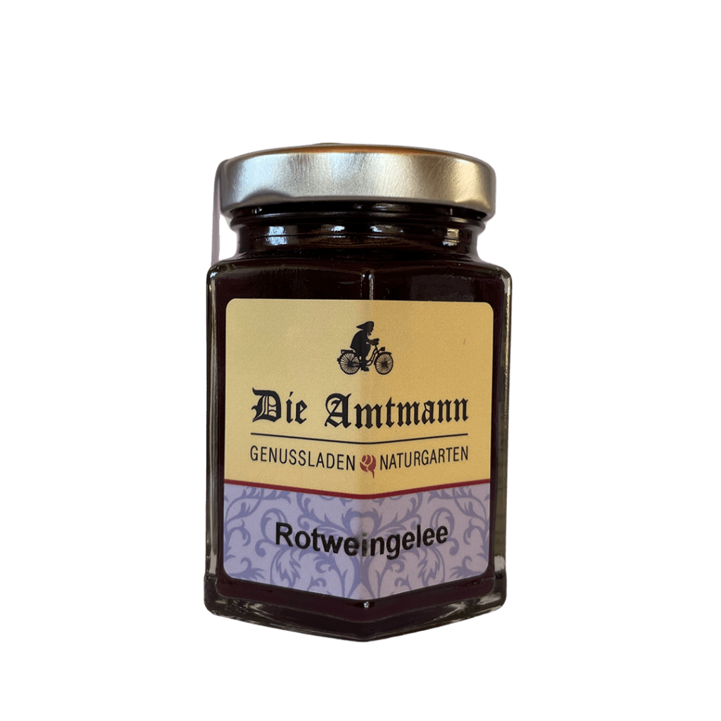 Einmachglas Rotweingelee